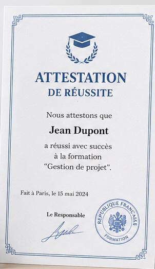 Traduction assermentée — CERTIFICATS