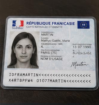 Traduction assermentée — CARTE NATIONALE D'IDENTITÉ (CNI)
