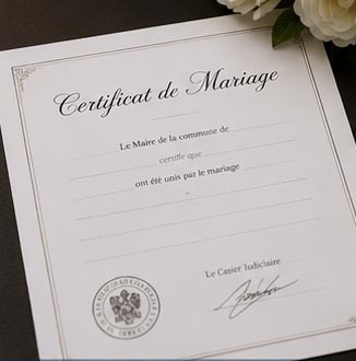 Traduction assermentée — ACTE DE MARIAGE